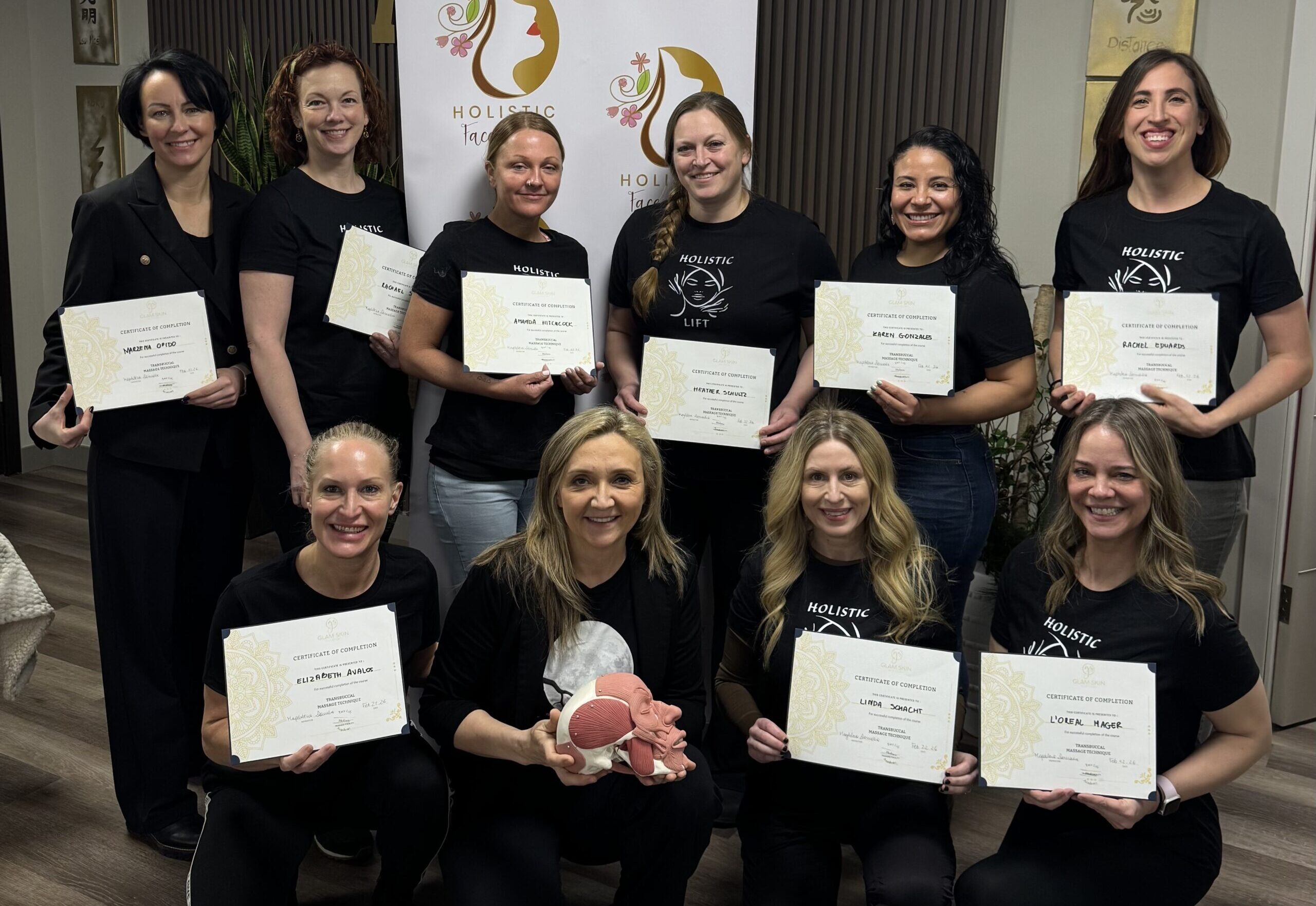 Students during transbuccal training